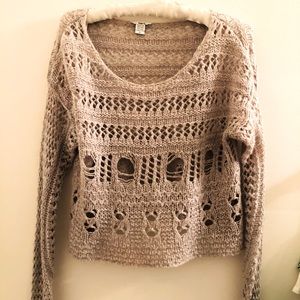 Bar III sweater Size L.  acrylic, nylon, wool.